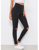 Cut Out Knee Leggings