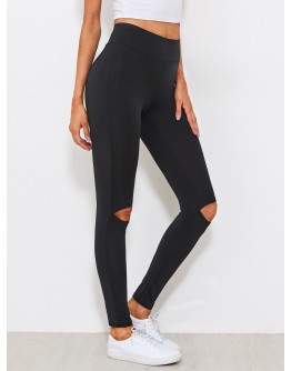 Cut Out Knee Leggings