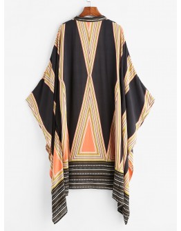 Geo Print Kimono