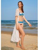 Floral Lace Tassel Tie Beach Kimono