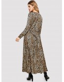 Leopard Print Longline Kimono