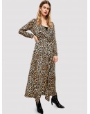 Leopard Print Longline Kimono