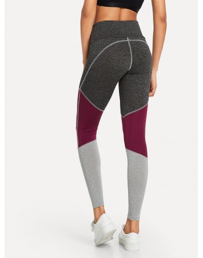 Colour Block Peg Leg Leggings