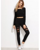 Mesh Insert Leggings