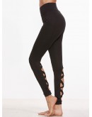 Crisscross Cutout Capri Leggings