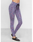 Space Dye Drawstring Waist Leggings