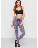 Space Dye Drawstring Waist Leggings