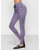 Space Dye Drawstring Waist Leggings