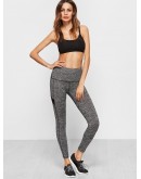 Knit Wide Waistband Leggings