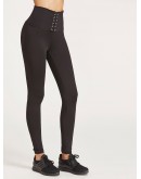 Lace Up Wide Waistband Leggings