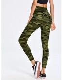 Camouflage Print Ankle Leggings