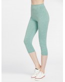 High Rise Crop Marled Leggings