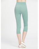 High Rise Crop Marled Leggings