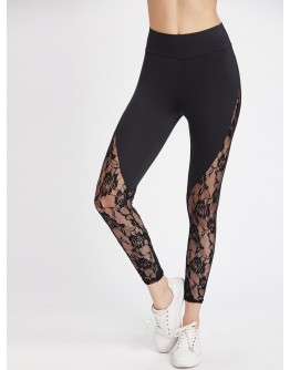 Lace Insert Leggings