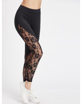 Lace Insert Leggings