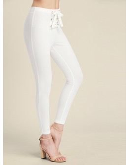 Grommet Lace Up Front Leggings