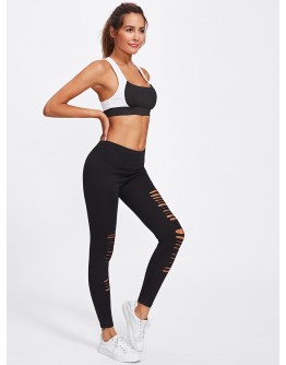 Active Ladder Ripped Gym Leggings