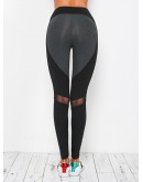 Contrast Paneled Gym Leggings