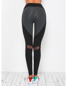 Contrast Paneled Gym Leggings