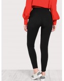 Elastic Waist Slim Leggings