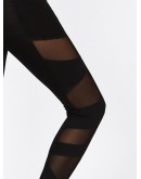 Sheer Mesh Panel Leggings