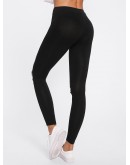 Knee Cutout Embroidered Mesh Insert Leggings