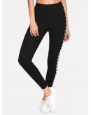 Checkered Sideseam Stretch Leggings