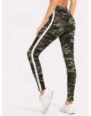 Tape Side Camo Leggings