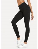 Solid Slim Fit Leggings