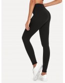 Solid Slim Fit Leggings