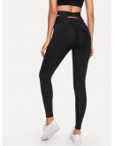 Waist Knot Solid Leggings