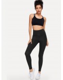 Waist Knot Solid Leggings