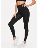 Waist Knot Solid Leggings