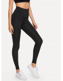 Waist Knot Solid Leggings