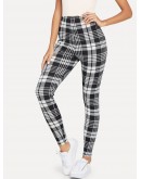 Plaid Print Leggings