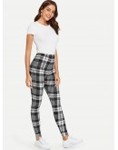 Plaid Print Leggings