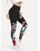 Geometric Print Skinny Leggings