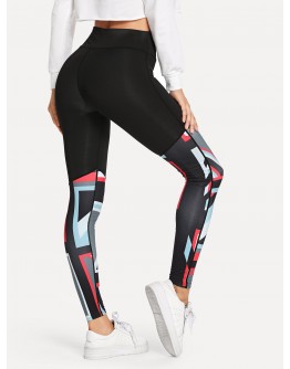 Geometric Print Skinny Leggings