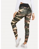 Camo Elastic Waist Leggings