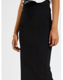 Slit Back Solid Pencil Skirt