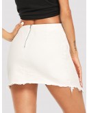 Lace Up Asymmetrical Skirt