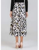 Waist Knot Leopard Print Skirt