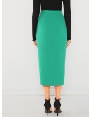 Slant Pocket Button Skirt