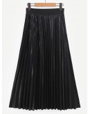 Pleated Solid Skirt