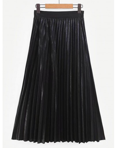 Pleated Solid Skirt