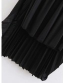 Pleated Solid Skirt