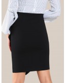 Frill Trim Form Fitting Skirt