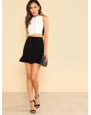 Ruffle Hem Skirt