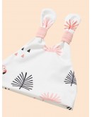 Baby Flamingo Print Top &amp; Pants &amp; Hat