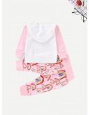 Baby Letter Print Hoodie &amp; Pants